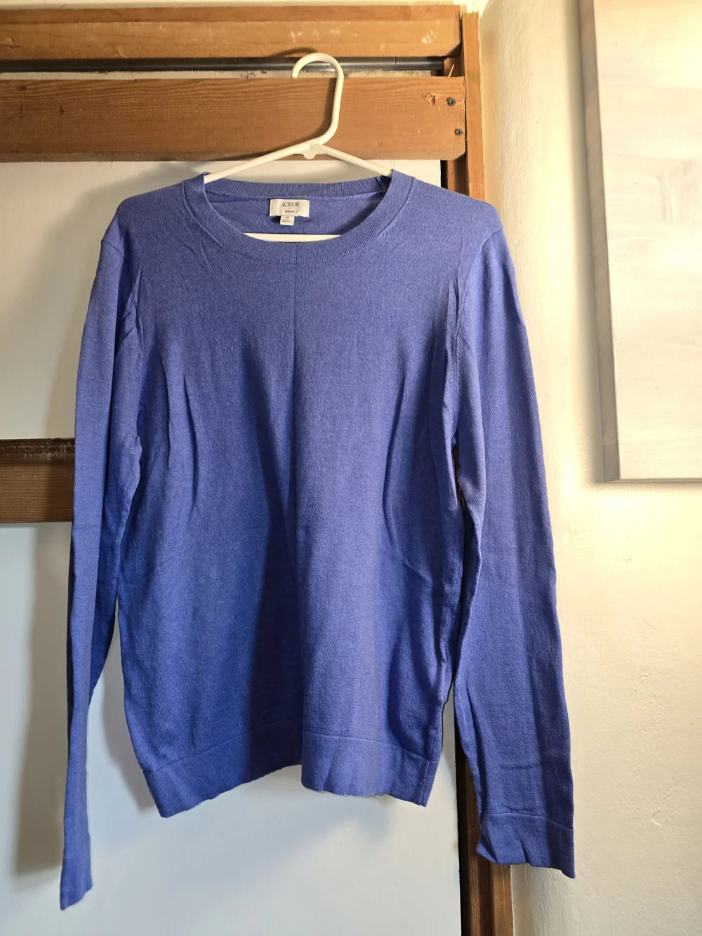 J. Crew Royal Blue Cotton Crewneck Sweater